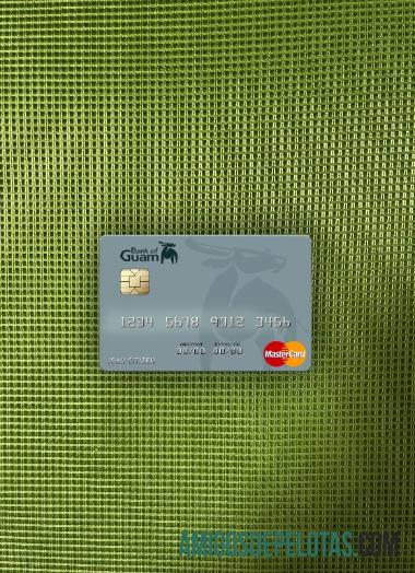 Palau Bank Of Guam Mastercard Photolook Frente exemplo